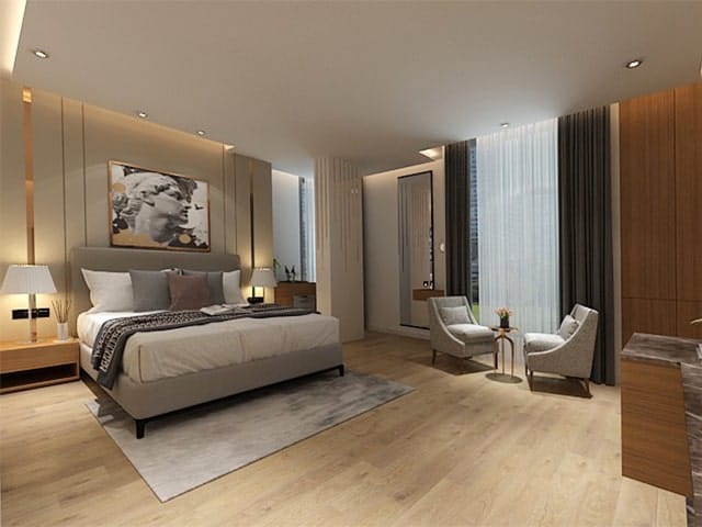 Suite bedroom at Taj Bhoomi by Jivana
